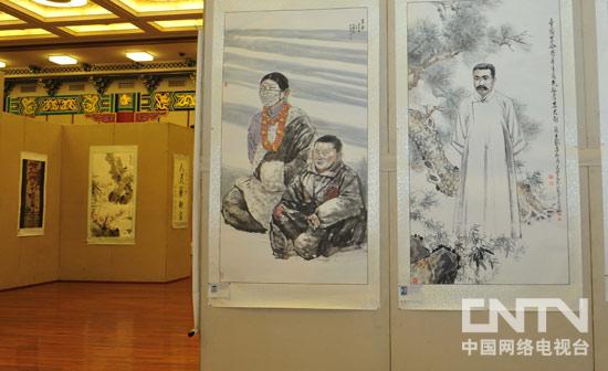 中国五老书画展在京开幕