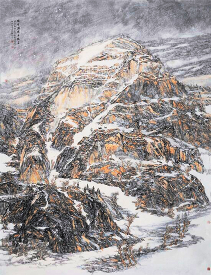 画家刘丽作品《瑞雪过后是阳春》入选第十二届全国美展