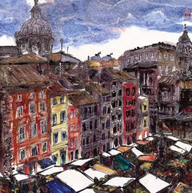 意大利佛罗伦萨--《世界观：聂危谷中国画展》