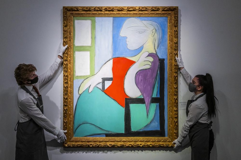 西班牙绘画大师毕加索画作拍卖出6.6亿元