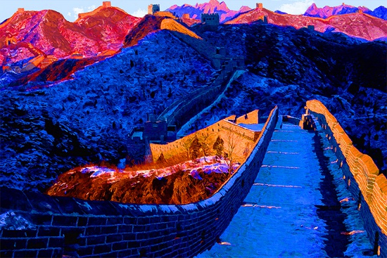 于江光影平面油画《金山岭》在胜源秋拍拍出18万高价