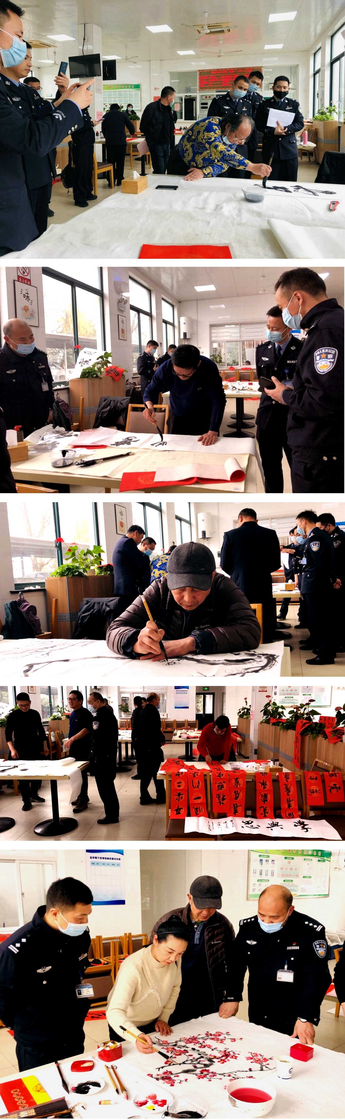 著名书画家李明先生偕班子同仁新春赴浙江乔司监狱看望慰问一线司法干警