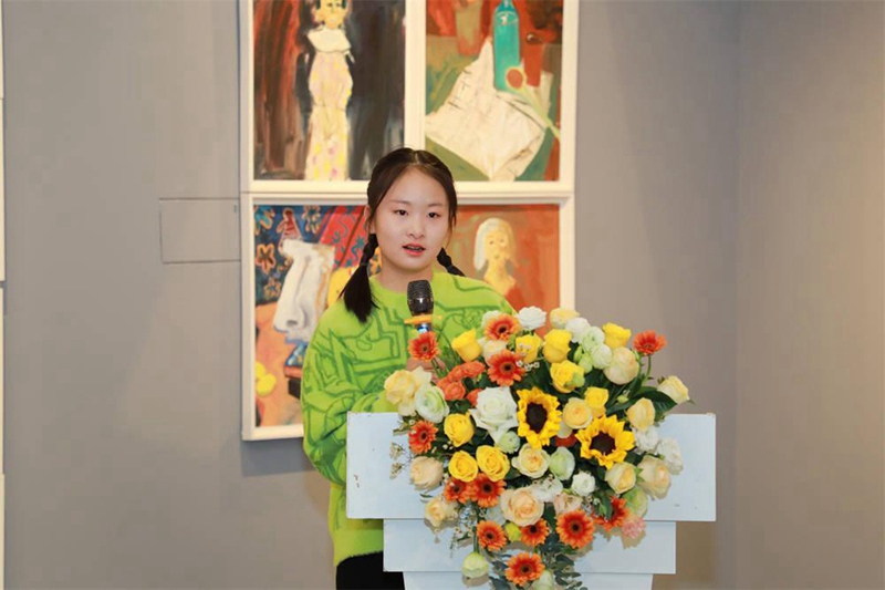等风来--12岁少年李恩油画作品展在北京云上美术馆开幕