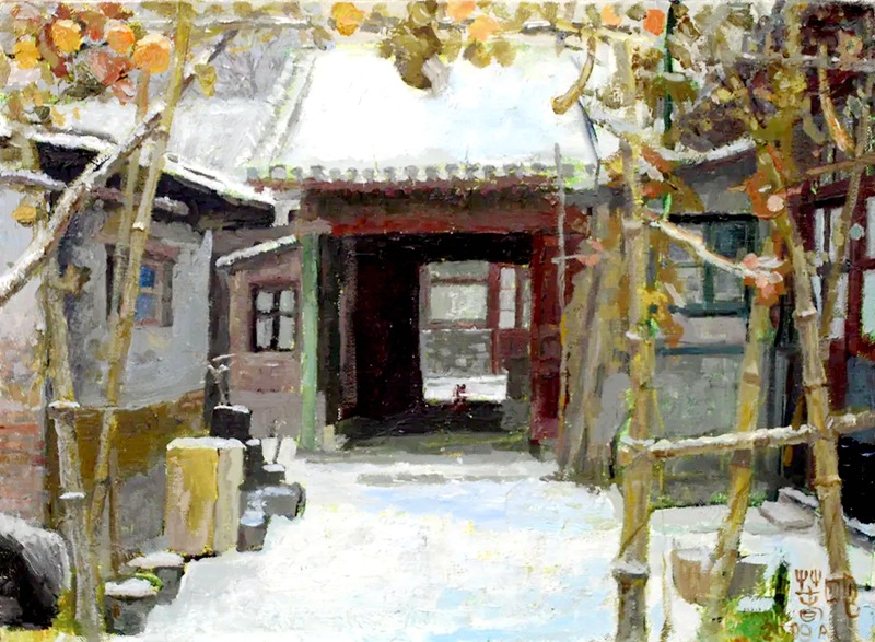 “京城京韵”张春明老北京人眼里的北京油画展
