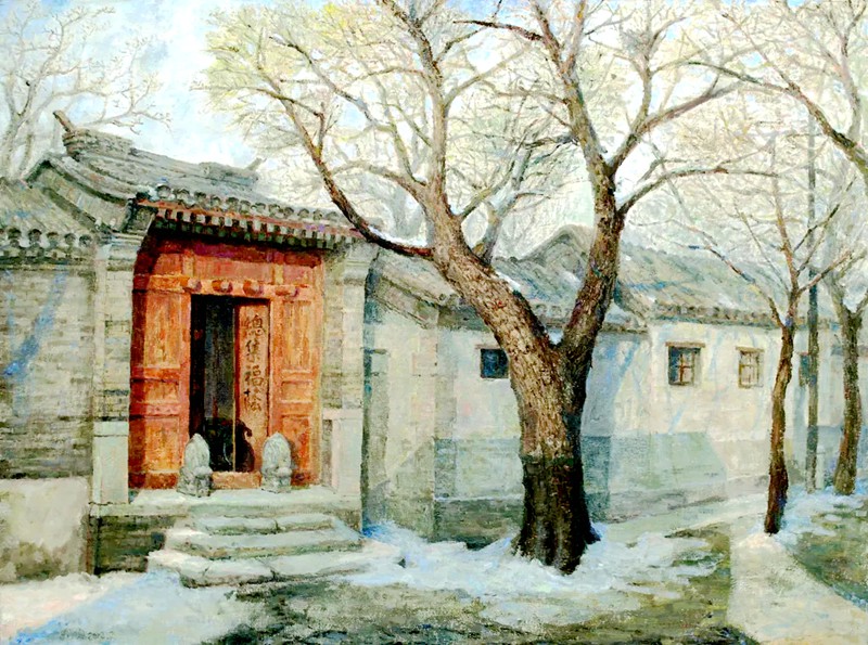“京城京韵”张春明老北京人眼里的北京油画展